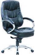 Кресло EChair CS-620Е-6 к/з черный, хром