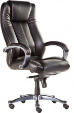 Кресло EChair-604 RT рециклир.кожа черная, пластик